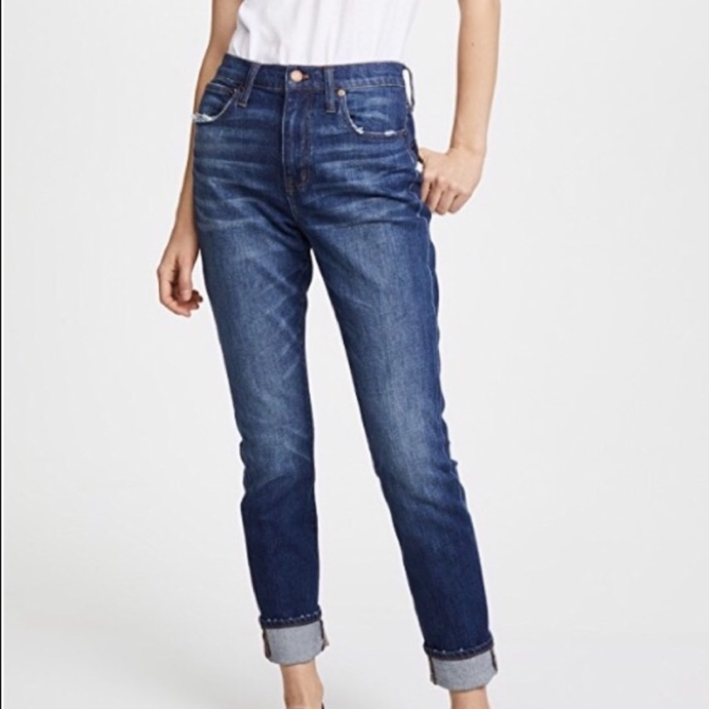 Madewell slim high rise boy jean